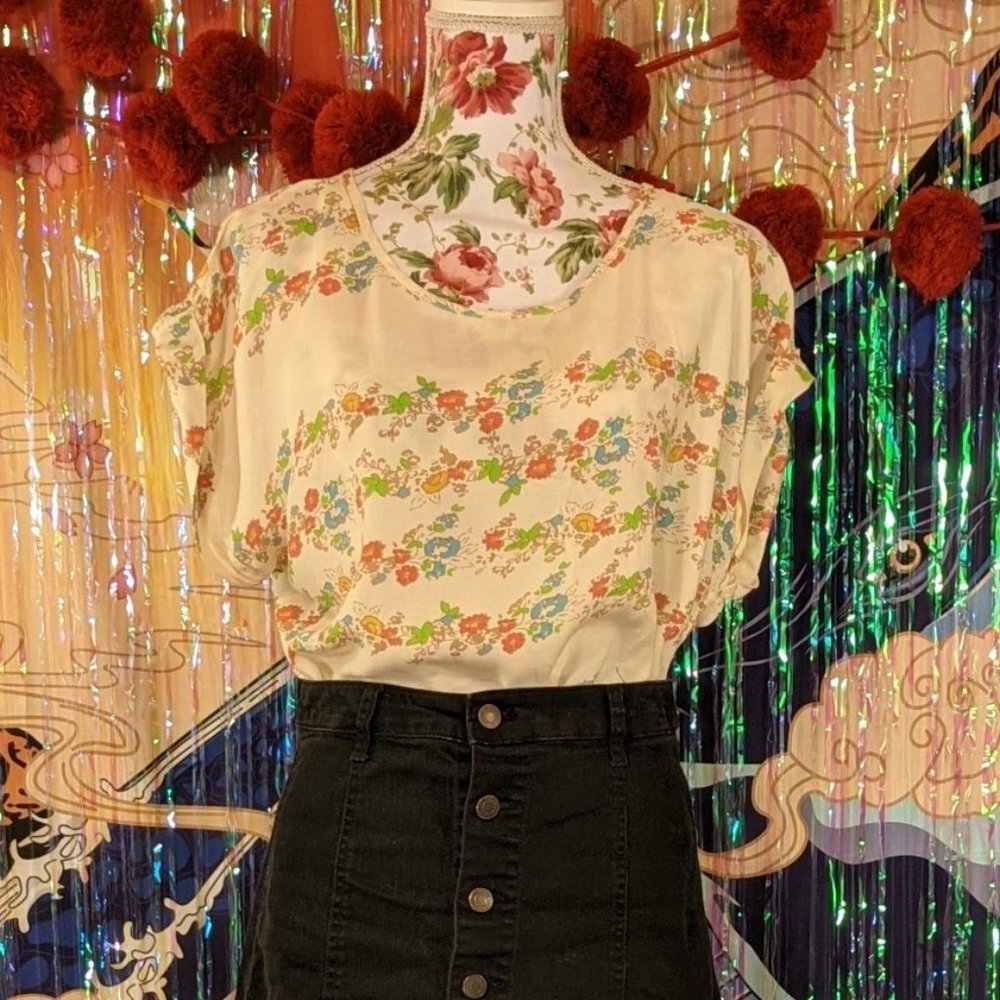 Tramp Straight Line Blouse - Size L